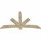 Ekena Millwork Alberta Rough Sawn Timber Gable Bracket, Douglas Fir, 72"W x 45"H x 2"D x 6"F, 15/12 Pitch GBW072X45X0206ALB00RDF - alternate 4